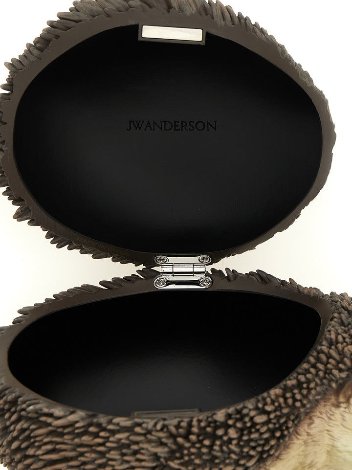 J.W. Anderson Hedgehog Clutch - Brown | 326123af3fdeaeb765e5e4ff3c084681f66552b2