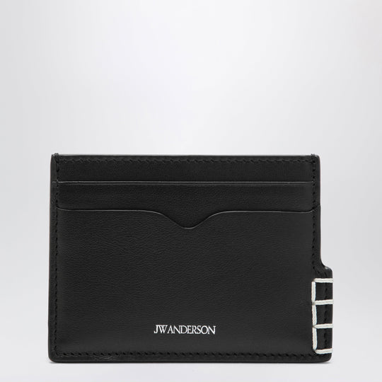 Loafer Card Holder In Black Leather