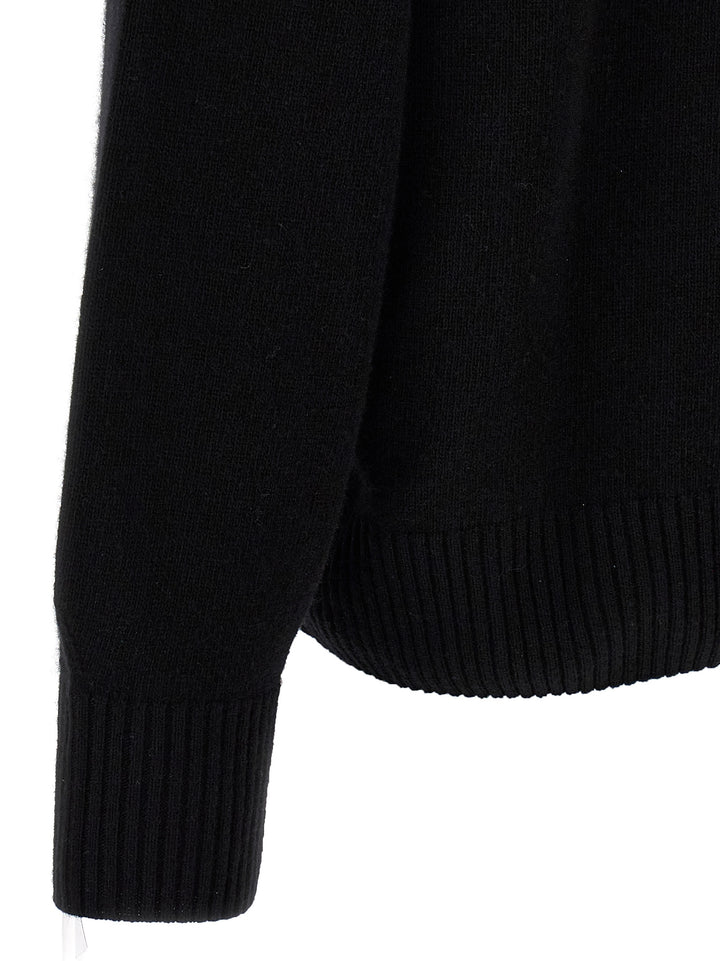 Lacoste Logo Patch Sweater Sweaters and Cardigans - Black | 10e32fba48ffdca20eb3005115a56581da7059d5