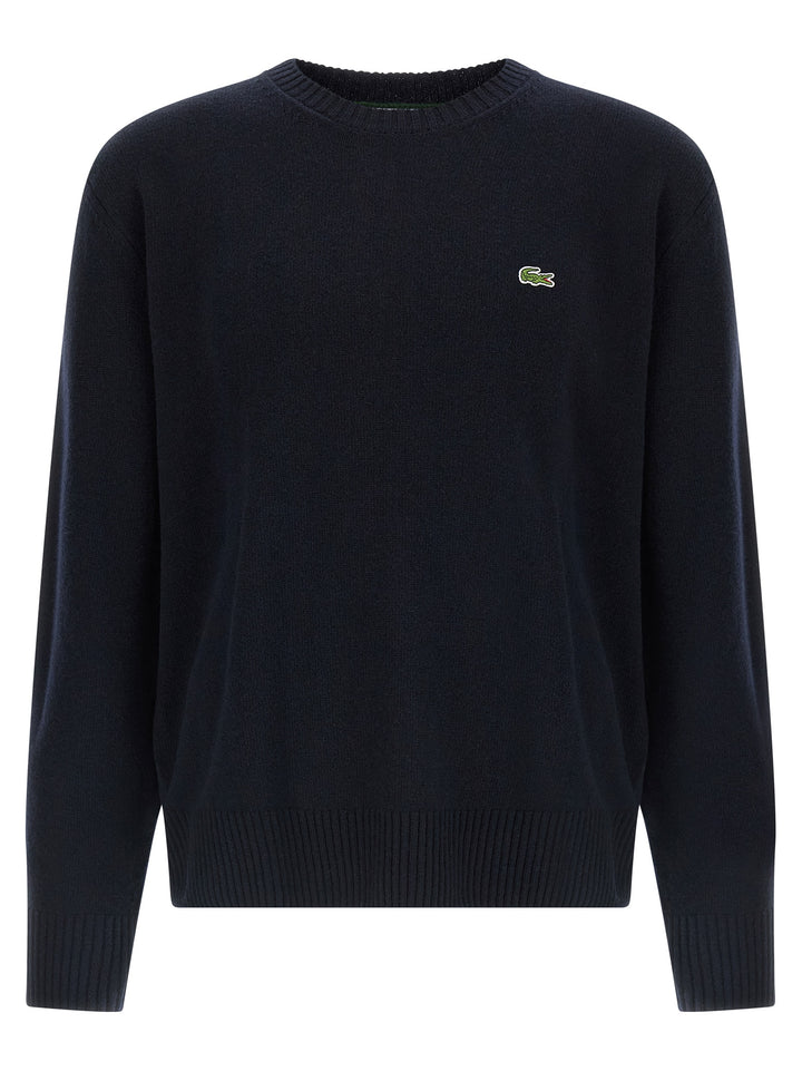 Lacoste Logo Patch Sweater Sweaters and Cardigans - Blue | b16d0c794cd751fdfb79f3382800445e6ccec3dd