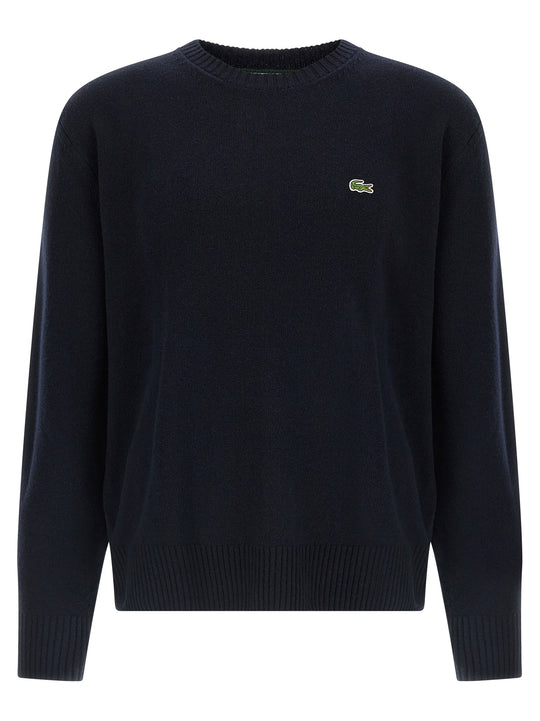 Logo Patch Sweater Sweaters And Cardigans Blue