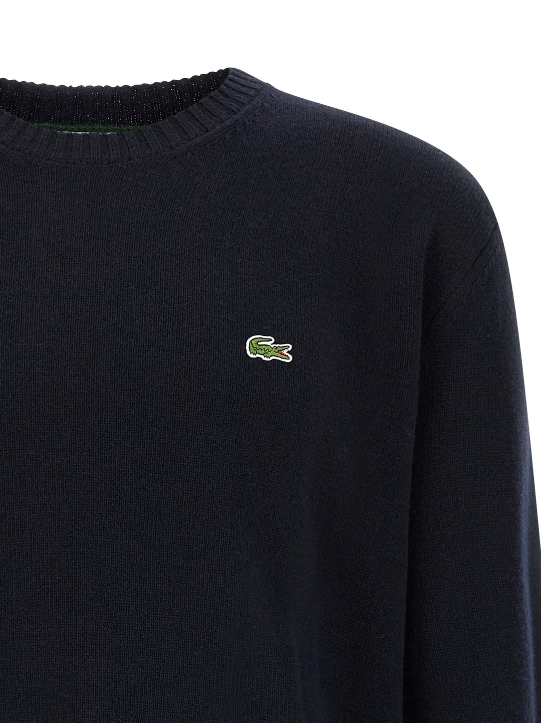 Lacoste Logo Patch Sweater Sweaters and Cardigans - Blue | 2c50cd7f5ff6a46c945b114e9c011e16c65797f9