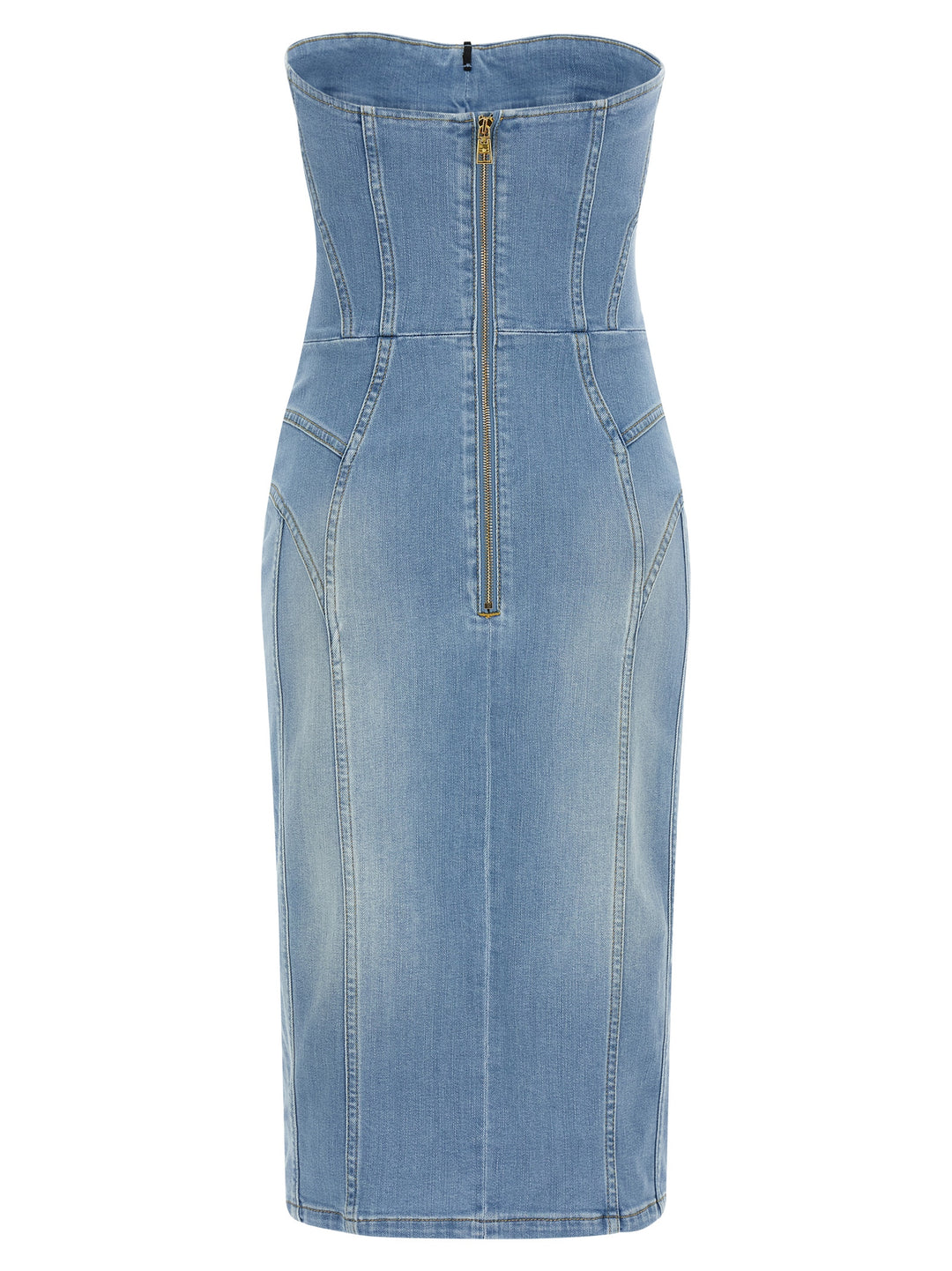 Elisabetta Franchi Denim Dress Dresses - Light Blue | 6d1a767d07566c0afe662708a60c83902c004eae