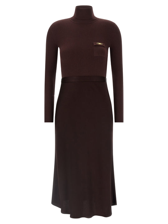 Turtleneck Dress Dresses Bordeaux