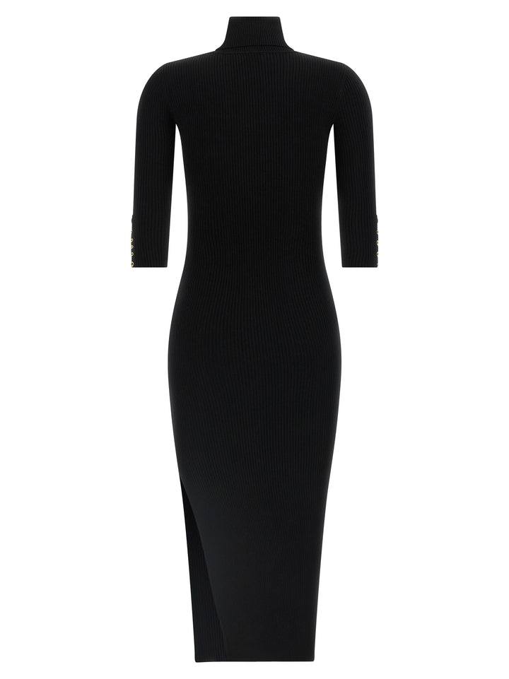 Elisabetta Franchi Knitted Dress Dresses - Black | 039791392bb074b3693db60299e20c29495de93f