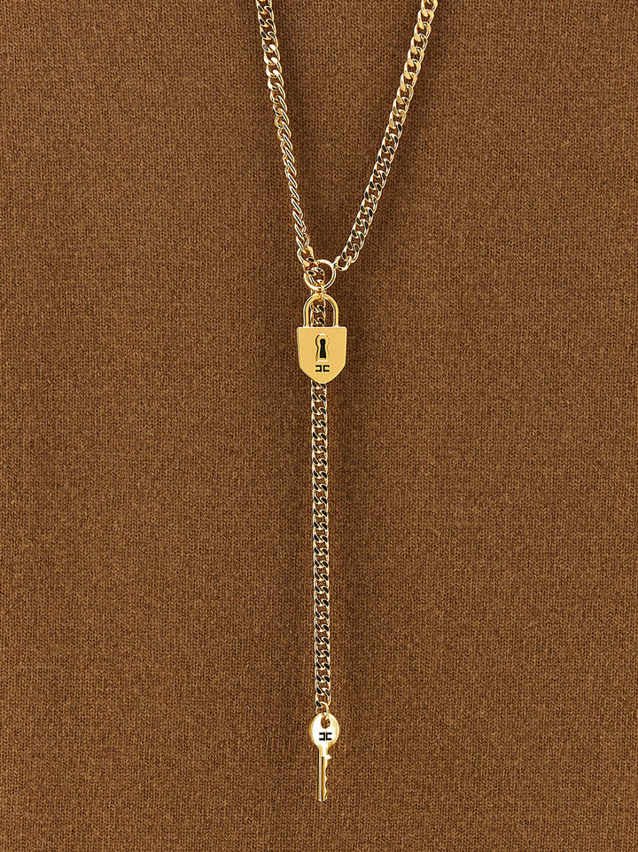 Elisabetta Franchi Necklace Dress Dresses - Brown | 6fc55a0b46f50b0012234dc72b931159a7a396ae