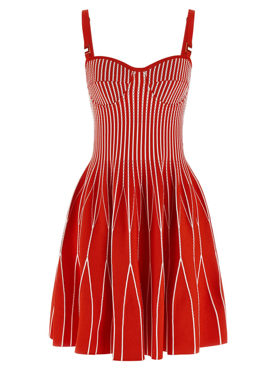 Knitted Dress Dresses Red