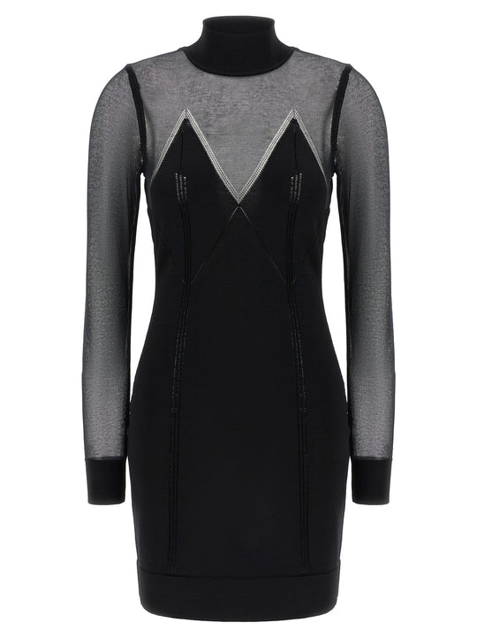 Dress With Transparencies Dresses Black
