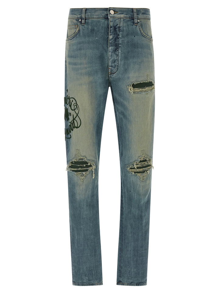 Amiri Amiri Hollywood Mx1 Jeans - Blue | 4fdf32b2c1177f4491acbb52b718a8cf3f89793e