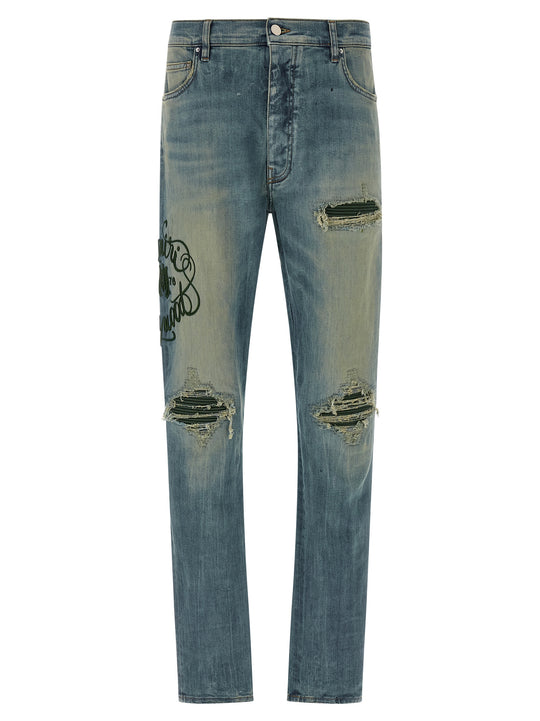 Amiri Hollywood Mx1 Jeans Blue