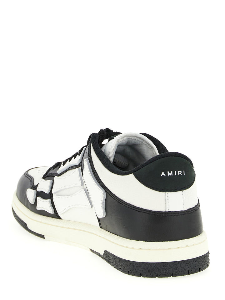 Amiri Skel Low Top Sneakers - White/Black | 0289c0469ac06f248eb756954fe22b226338afa7