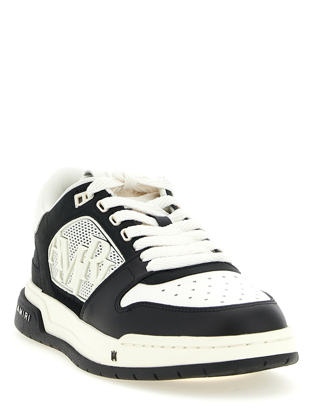 Amiri Ma Quad Debossed Classic Low Sneakers - White/Black | 2690ea32405ee1c9fce86b8e25ce9331c7b3f794