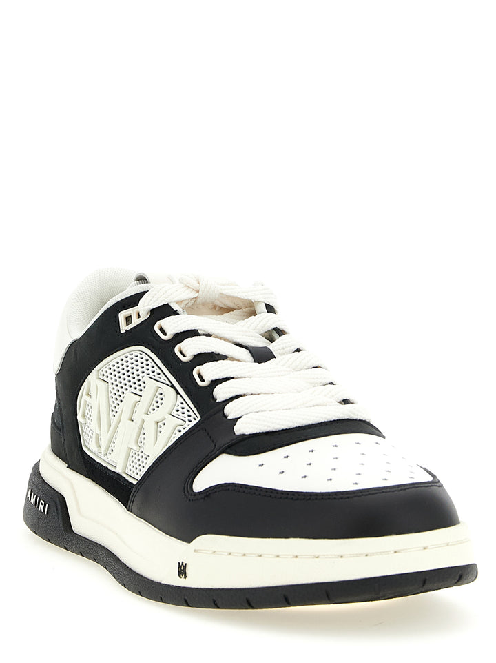 Amiri Ma Quad Debossed Classic Low Sneakers - White/Black | 2690ea32405ee1c9fce86b8e25ce9331c7b3f794