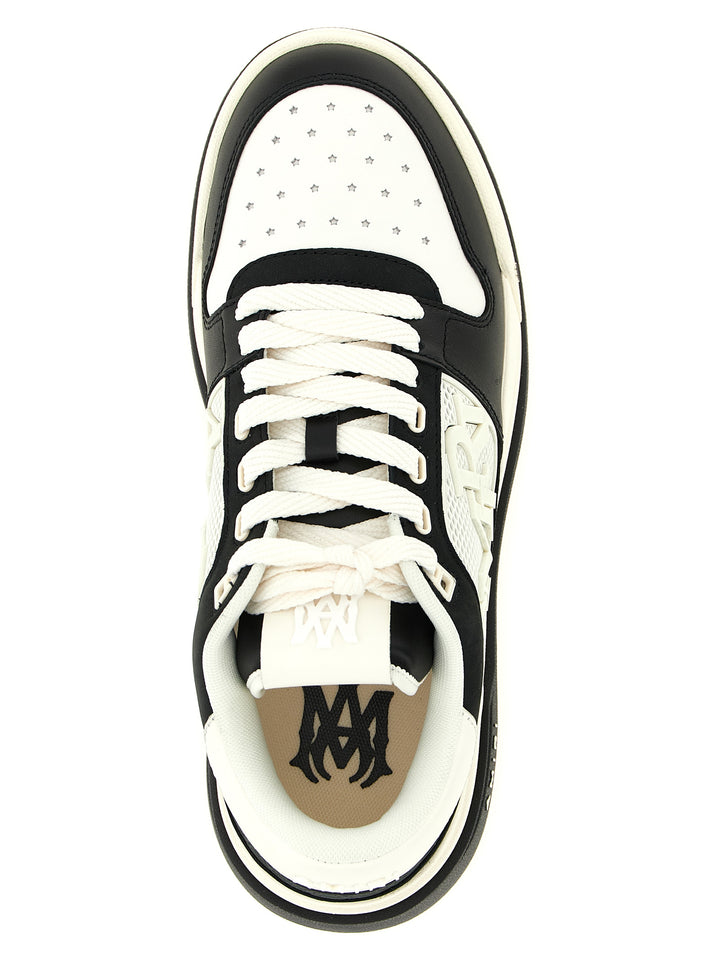 Amiri Ma Quad Debossed Classic Low Sneakers - White/Black | a89cfcd7fc8b1b5ca26961593485806a86d7cf96