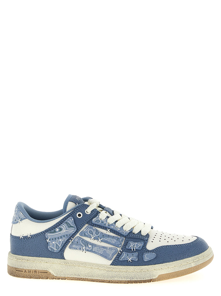 Amiri Bandana Skel Top Low Sneakers - Blue | 28709b36d7c4989826d9c391d2a356b3b1d28d0c