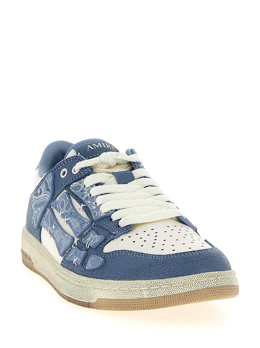Amiri Bandana Skel Top Low Sneakers - Blue | ca2d0a58045cfc1a02a45dce4342b91548da386e