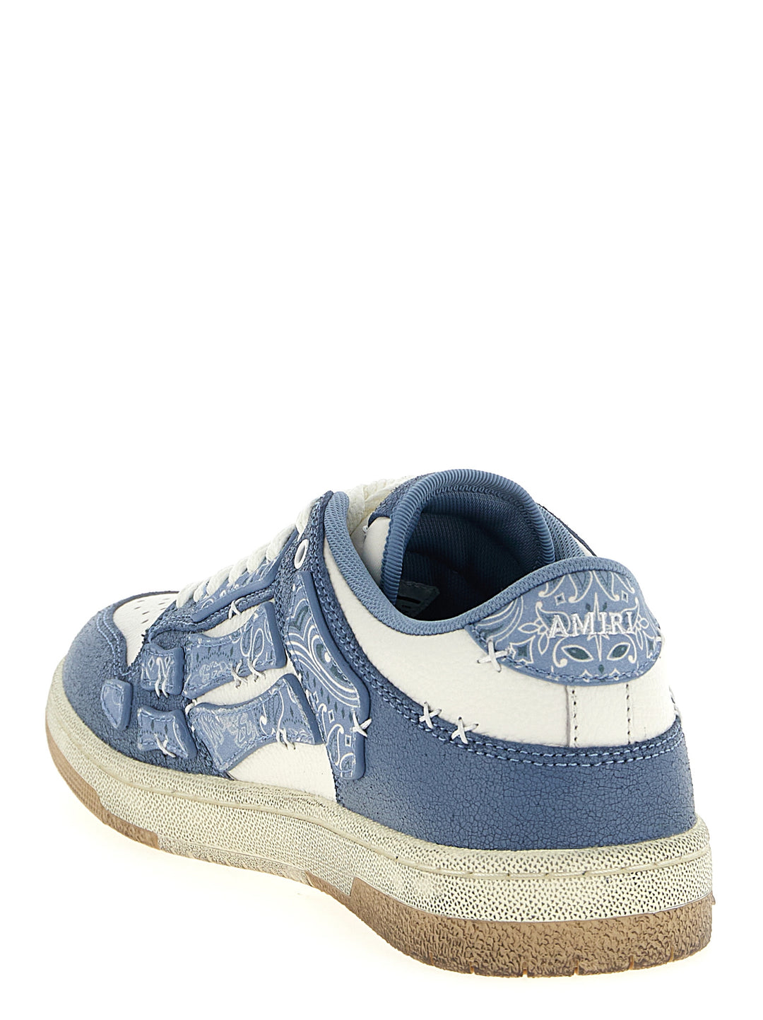 Amiri Bandana Skel Top Low Sneakers - Blue | 8a8e77366661e559d652eeeca63c4a9d6d28d9be