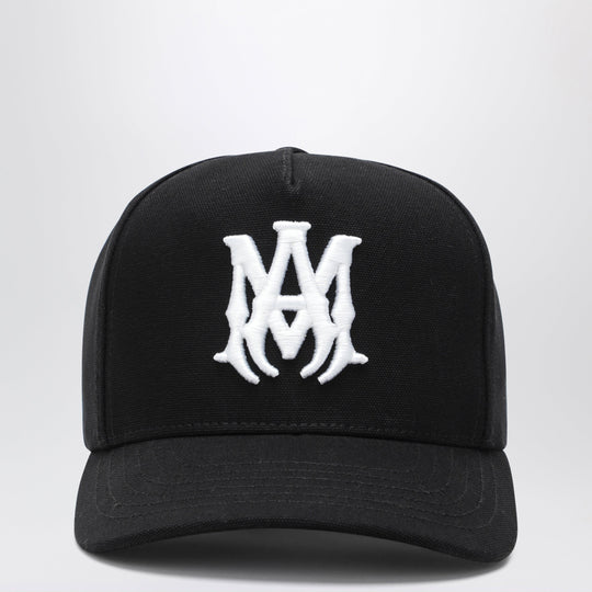 Black Baseball Cap With Logo