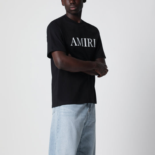 Black T-Shirt With Logo Print