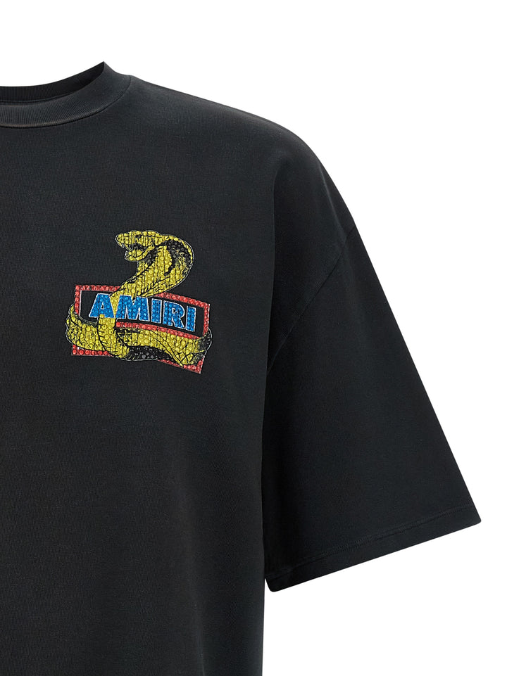 Amiri Amiri Crystal Cobra T-shirt - Black | a9c12788b5833862856e833a75a327fc27852088