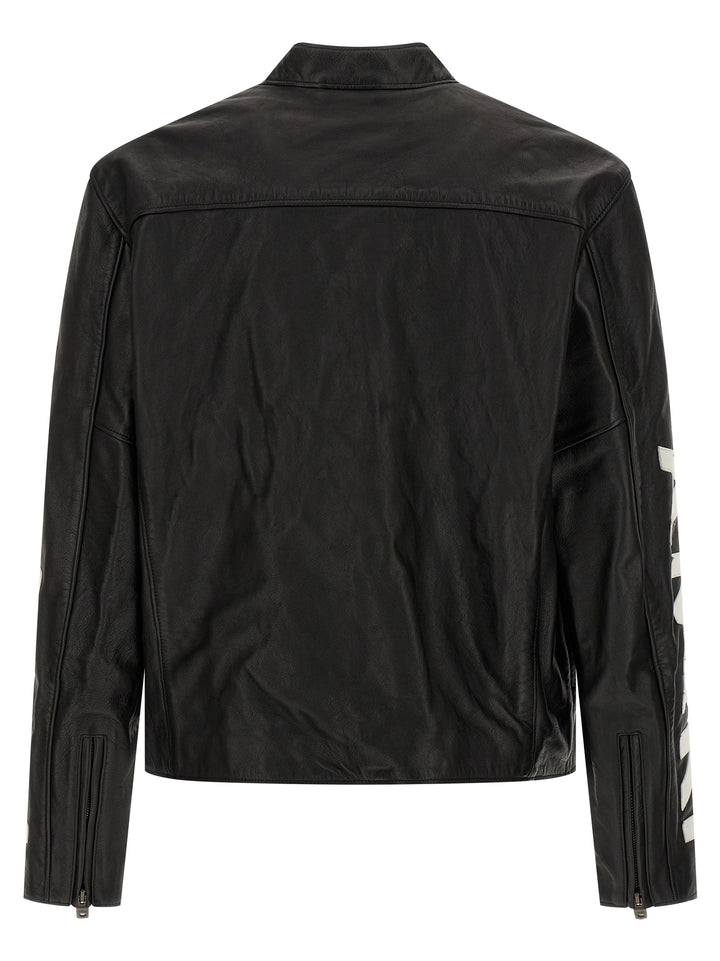 Amiri Amiri Patch Racer Puffer Jackets - Black | 9b60e6f913bdee11fa901288616a2a5b33c07672