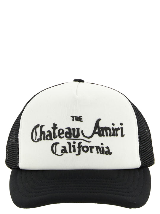 Chateau Amiri Foam Trucker Hats White/Black