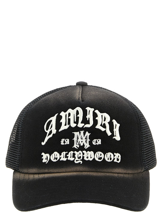 Amiri Hollywood Trucker Hats Black