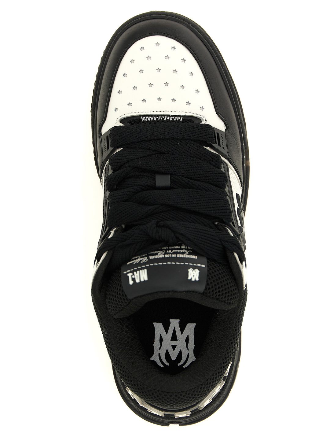 Amiri Ma Patch Ma-1 Sneakers - White/Black | 800dd722b1584f6d6c35d4e2da23c3722ac8de41