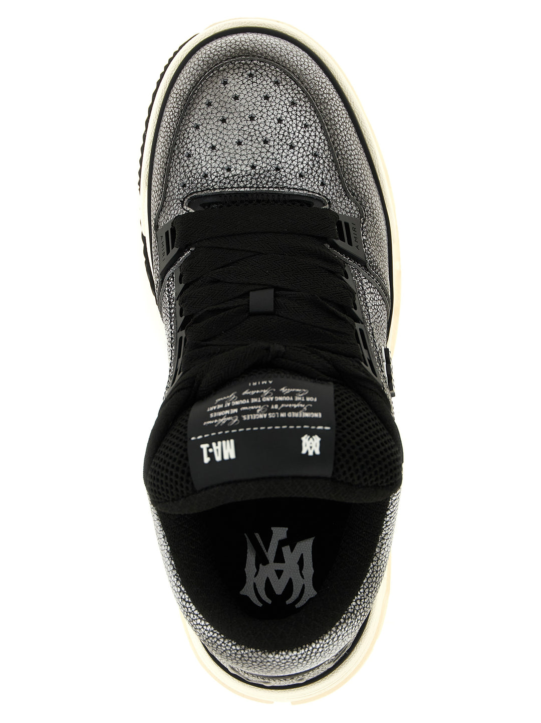 Amiri Pebbled Ma-1 Sneakers - Gray | eeafdadaa82fe465cd06969fb667a4ff52d8d18c