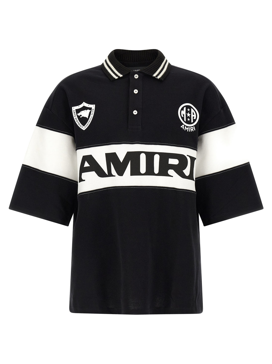 Amiri Amiri Sport Polo - White/Black | 596803961a1ef50f06348b28a59cc1881dbac35a