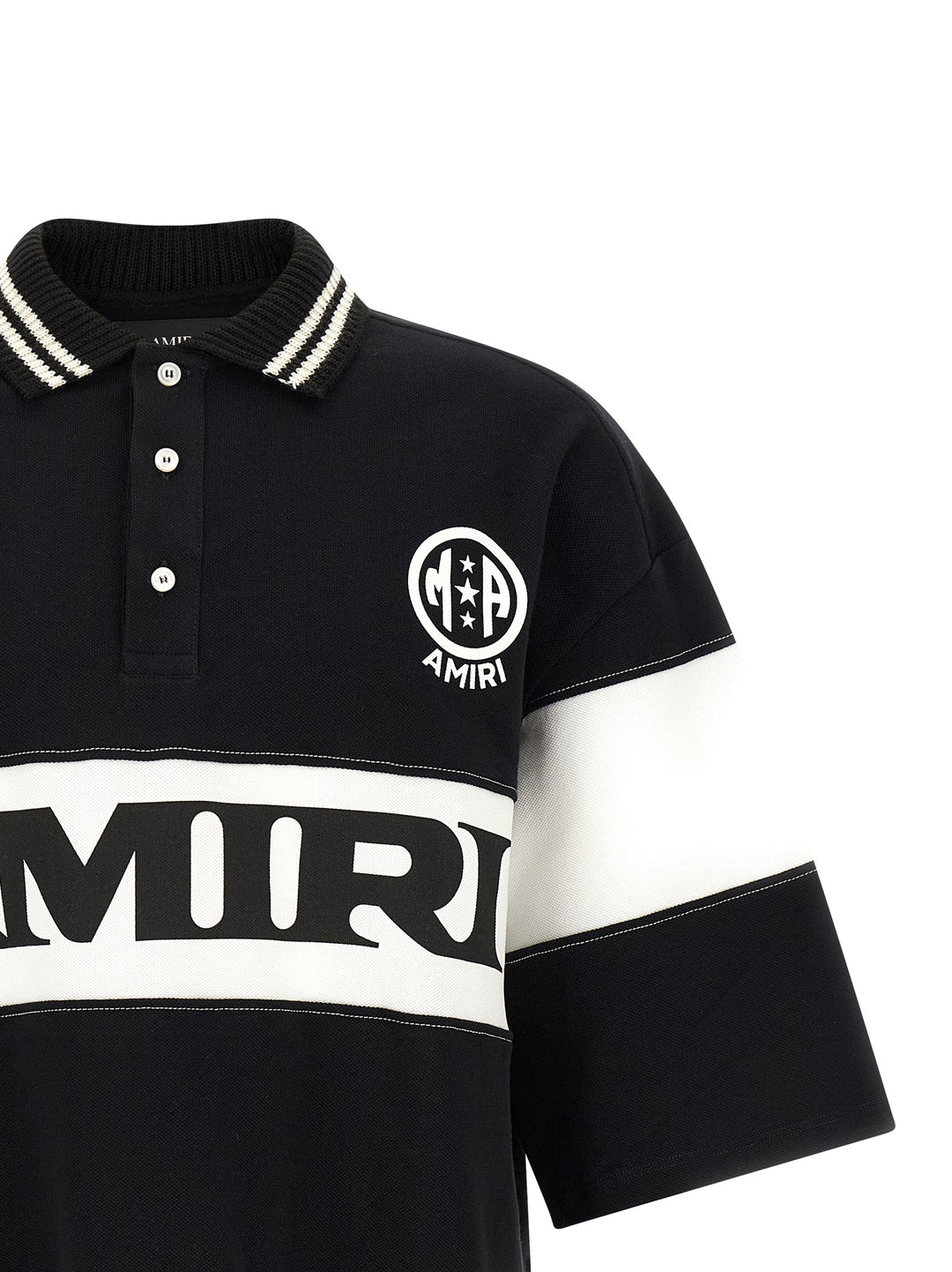 Amiri Amiri Sport Polo - White/Black | ba69eb0d11c97b87019af26ffff19d9bd1dd35f9