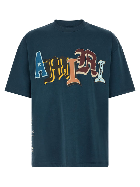 Varsity Patch T-Shirt Blue