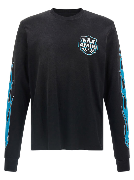 Amiri Eagle Flames T-Shirt Black