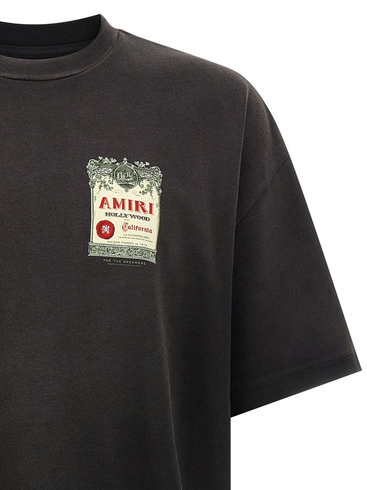 Amiri Chateau Stamp T-shirt - Black | 218a6734760b0641fa58ccb607e03950f4b1d08c