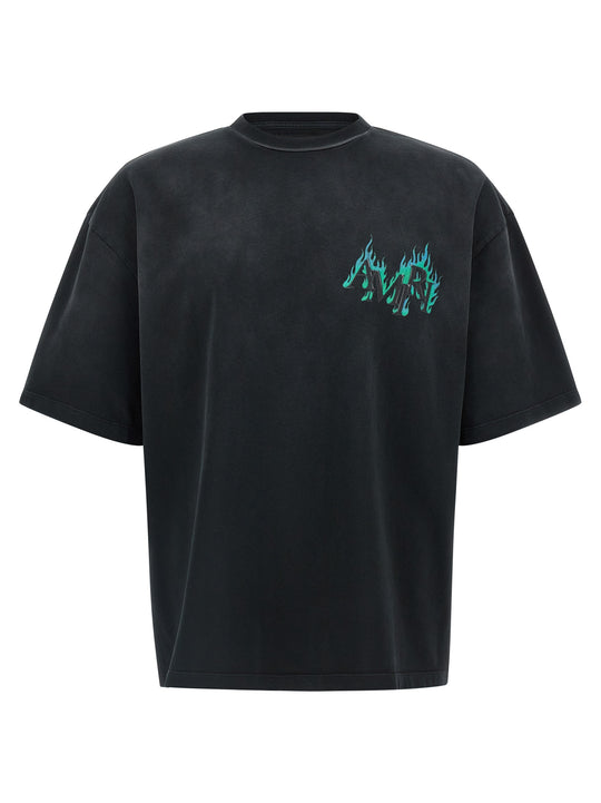 Flames T-Shirt Black