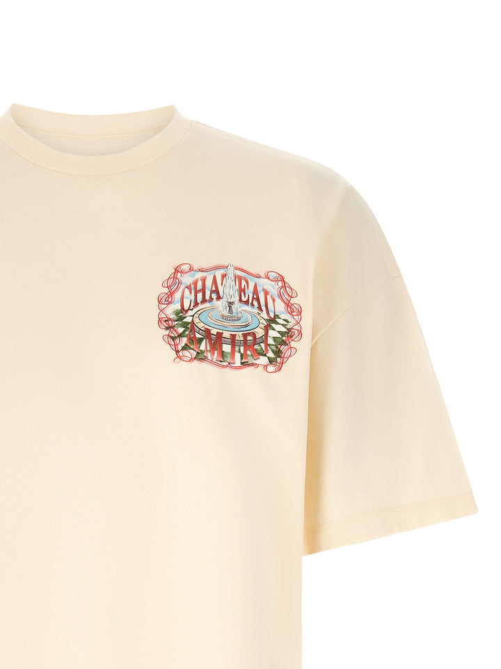 Amiri Chateau Sketch T-shirt - Beige | 865f9a9562c6c0563b2ef74062c30fcec375a3f1