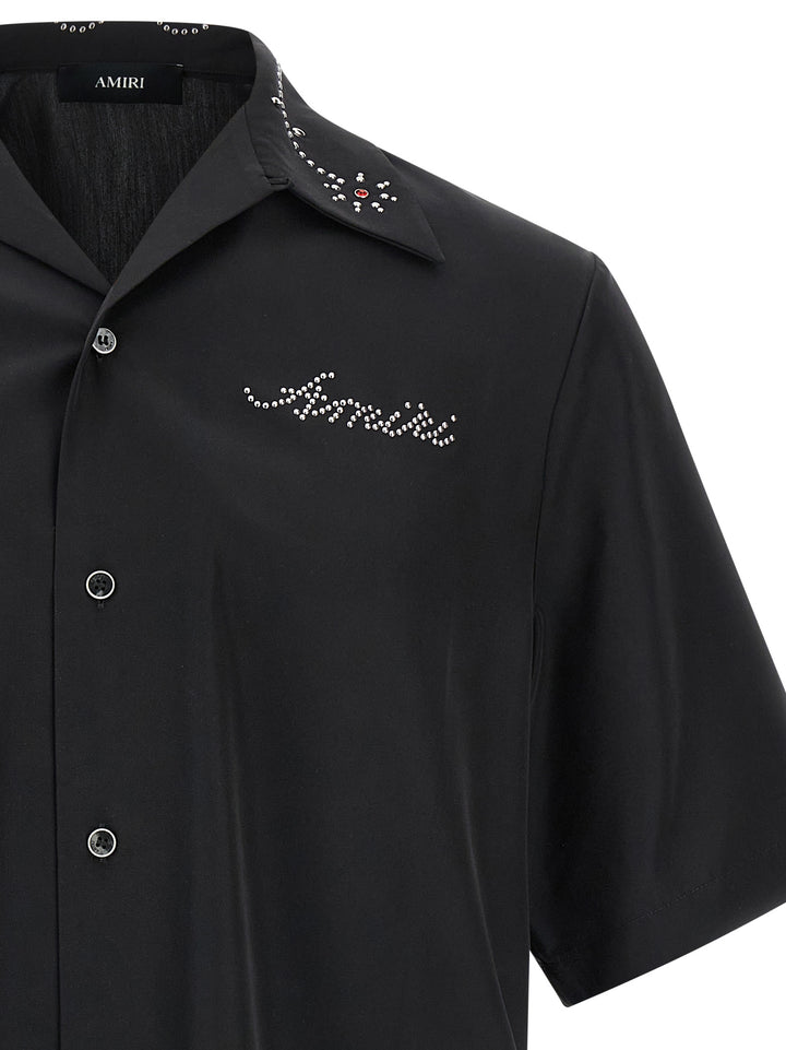 Amiri Amiri Stud Camp Shirt and Blouse - Black | 036ce3071a48d149e8f1b0f4c6598cd0fd85b933