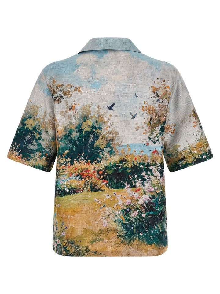 Amiri Chateau Fountain Camp Shirt and Blouse - Multicolor | d0d46cde422f1450093818f1a68c147485879cd1