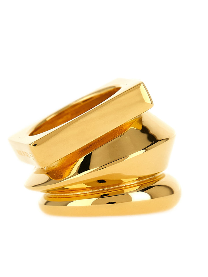 Elisabetta Franchi Three Band Ring Jewelry - Gold | e48b6ec37203b7c910ff70747764e9f4b9f78667
