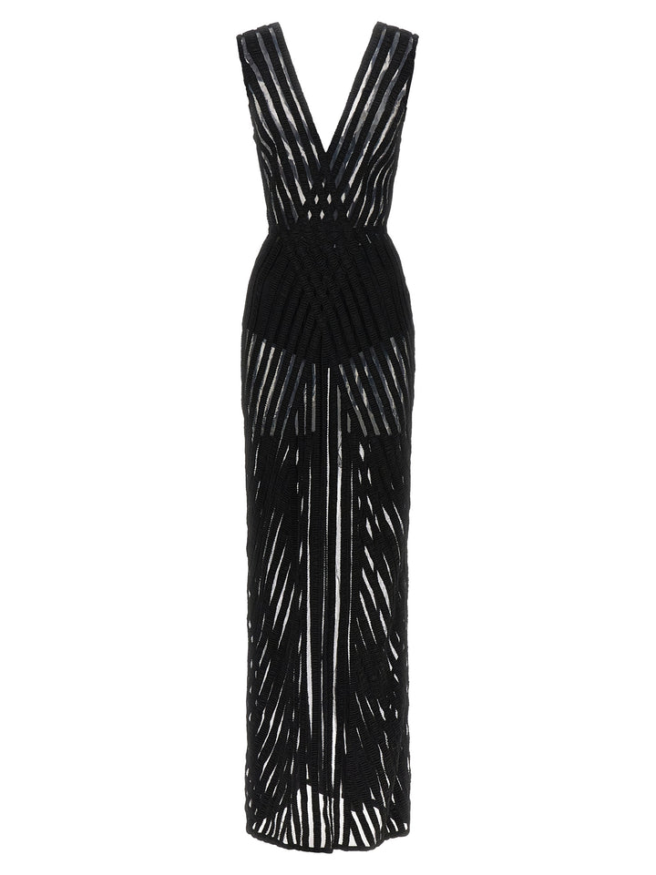 Elisabetta Franchi Red Carpet Dresses - Black | 7262e787f4751f974ec0ad120ee0f9f7c8f92962