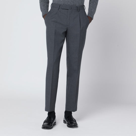 Grey Wool Trousers