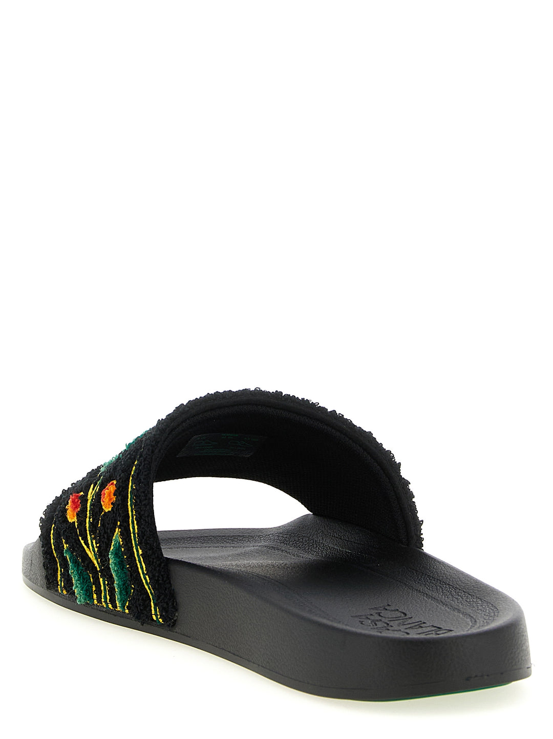 Casablanca Laurel Terry Sandals - Black | b0e6f1544de7b7b4c88f555695c420e0e1d831c6