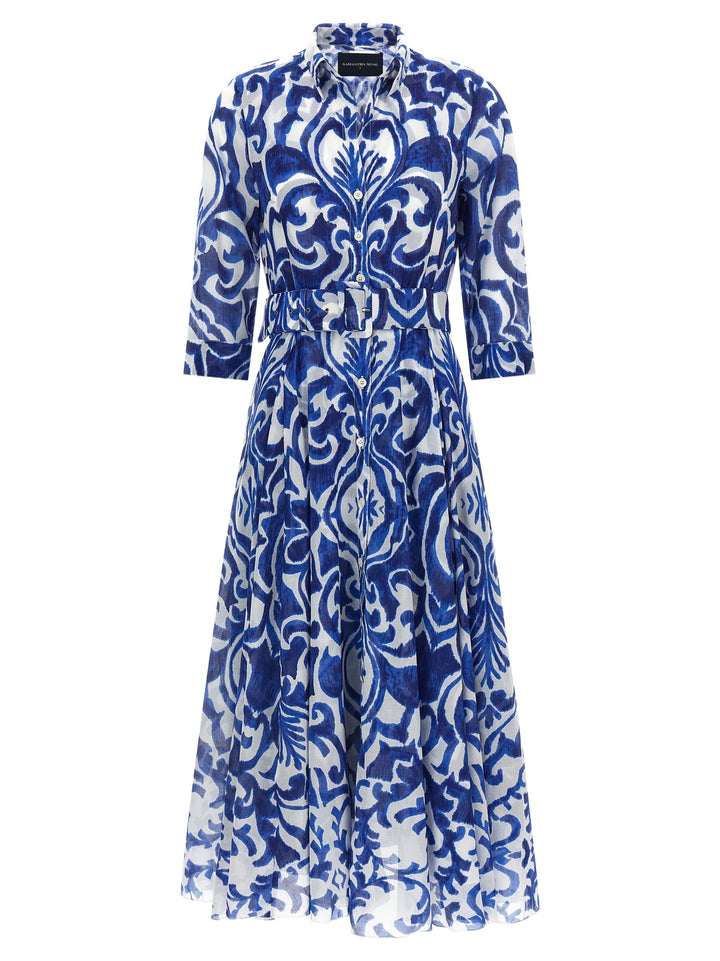 Samantha Sung Aster Dresses - Blue | 6ad3b0b020c03b52390e408b5d6a3eb78ce61014