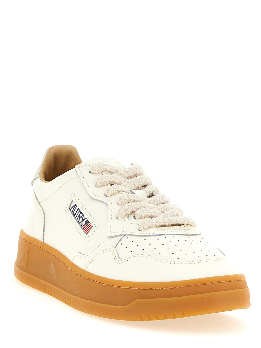 Autry Medalist Low Sneakers - Beige | a3fd08246246512882fe652e3a857ef1db0a1ede