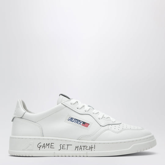 Medalist Low Sneakers In White Leather Game Set Match!