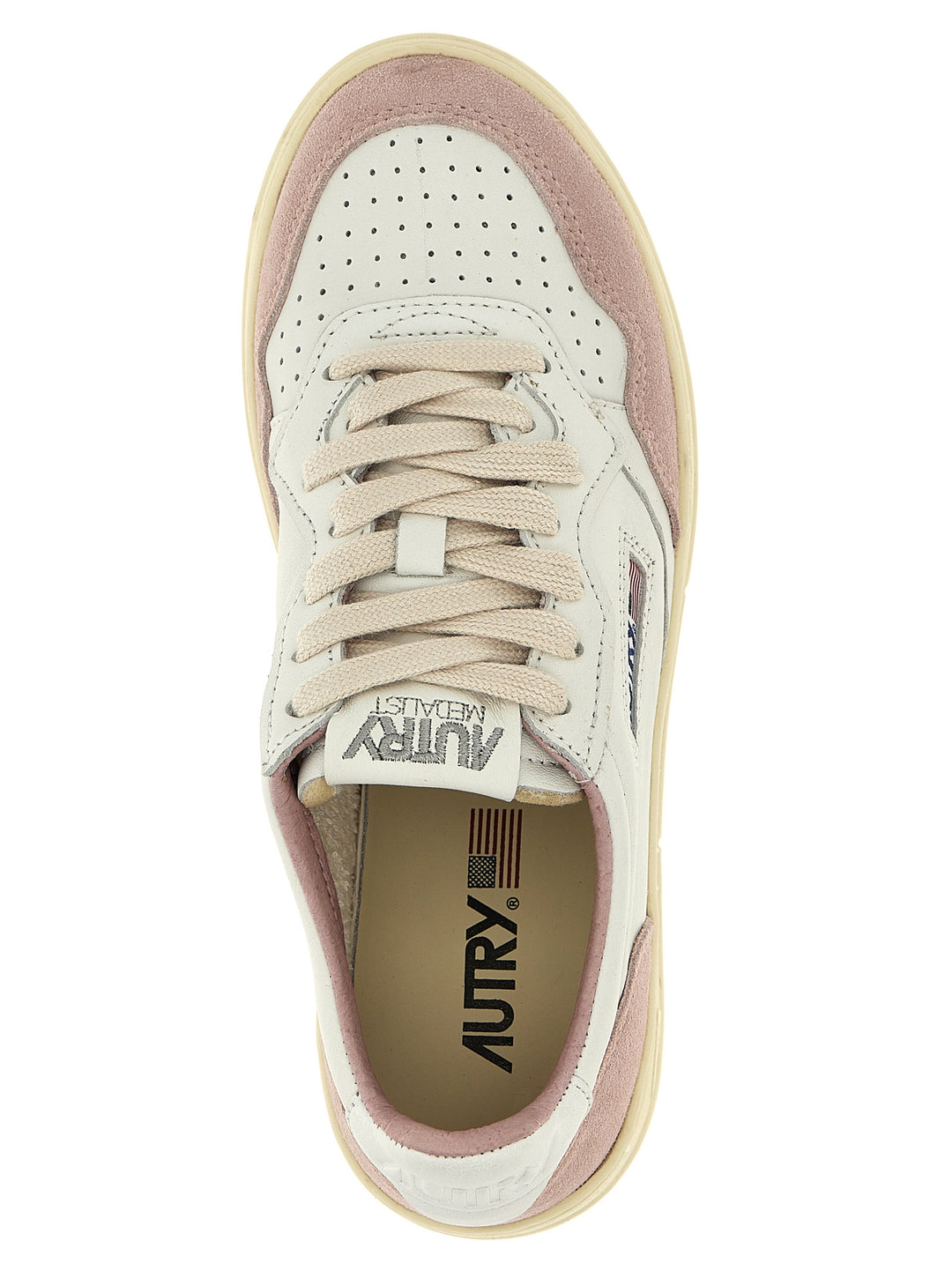 Autry Medalist Low Sneakers - Pink | 87d649ef52f43b366e3b4c61a76db16664b4d6ce