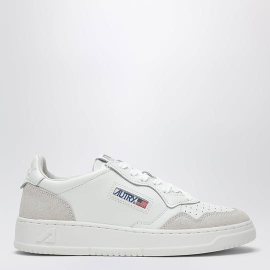 Medalist Low Sneakers In White Leather And Suede