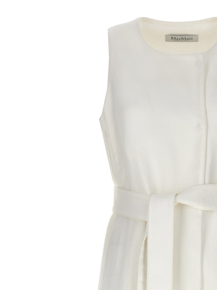 Max Mara Aureo Gilet - White | 79c0c7ffa0f29959f1ece90b5ada373b3c6977b1