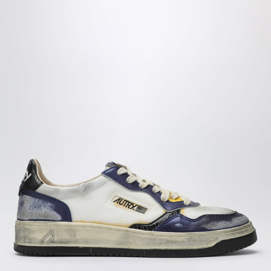 Medalist Low Super Vintage Sneakers In White/Tanzanite