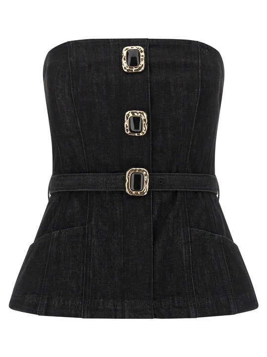 Bandeau Tops Black